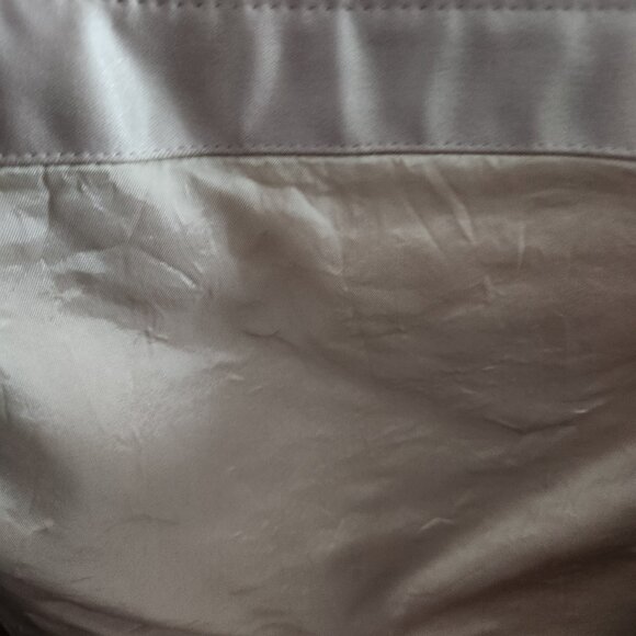 Ladies BCBGMaxAzria Champagne Satin Strapless Dress Size 12 - Picture 10 of 11